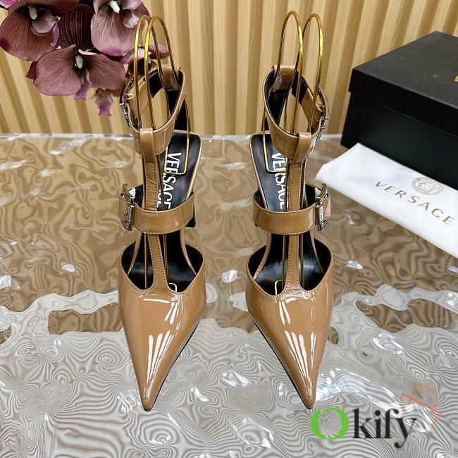 Okify Versace Light Brown High Heels 35-42 - 1