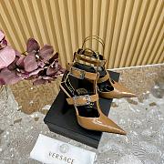 Okify Versace Light Brown High Heels 35-42 - 4