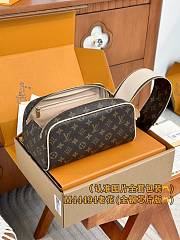 Okify Louis Vuitton Dopp Kit Toilet Pouch Brown Bag 28 x 15 x 16.5 cm M44494 - 3