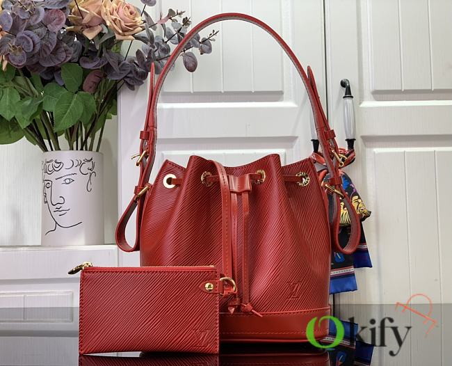 Okify Louis Vuitton Noé BB Bag in red 20 x 15 x 20 cm M24675 - 1