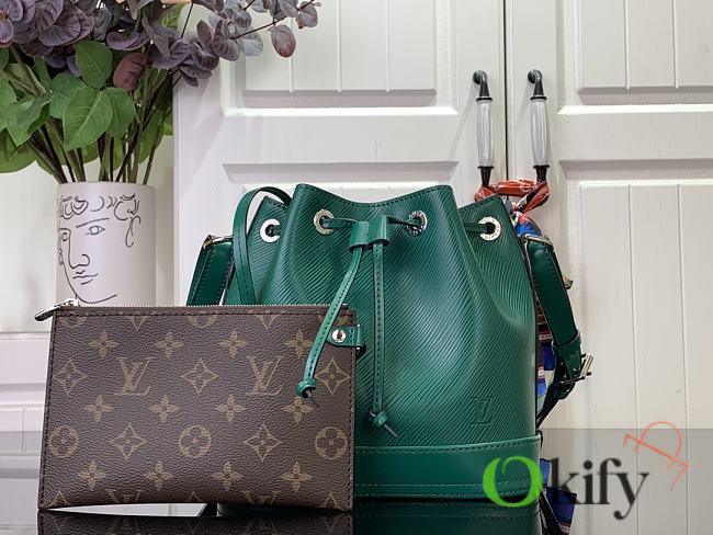 Okify Louis Vuitton Noé BB Bag in green 20 x 15 x 20 cm M12603 - 1