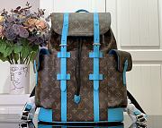 Okify Louis Vuitton Christopher MM Blue Backpack 44 x 12.5 x 38 cm M12729 - 1