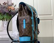 Okify Louis Vuitton Christopher MM Blue Backpack 44 x 12.5 x 38 cm M12729 - 3