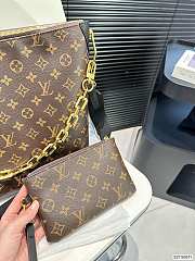 Okify Louis Vuitton Brown Bag With Thick Chain Strap 30x27cm 55511 - 5