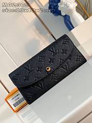 Okify Louis Vuitton Emilie Monogram Empreinte Long Wallet 19 x 10 x 2 cm M62369 - 1