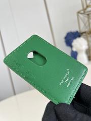 Okify Louis Vuitton Porte Cartes Magnet Card Holder in Green 6.5 x 9.5 x 0.5 cm M12855 - 2