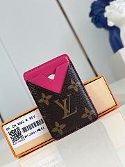 Okify Louis Vuitton Porte Cartes Magnet Card Holder in pink 6.5 x 9.5 x 0.5 cm M12851 - 1