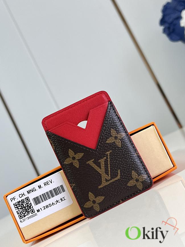 Okify Louis Vuitton Porte Cartes Magnet Card Holder in 6.5 x 9.5 x 0.5 cm M12856 - 1