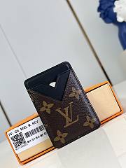 Okify Louis Vuitton Porte Cartes Magnet Card Holder in Monogram Macassar 6.5 x 9.5 x 0.5 cm M13185 - 1