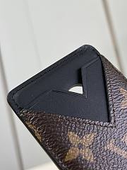 Okify Louis Vuitton Porte Cartes Magnet Card Holder in Monogram Macassar 6.5 x 9.5 x 0.5 cm M13185 - 4