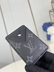 Okify Louis Vuitton Porte Cartes Magnet Card Holder in Monogram Eclipse 6.5 x 9.5 x 0.5 cm M12602 - 2