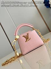 Okify Louis Vuitton Micro Bag Capucines bag in pink 8.5x3.5x10.5cm M48865  - 1