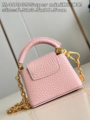 Okify Louis Vuitton Micro Bag Capucines bag in pink 8.5x3.5x10.5cm M48865  - 4