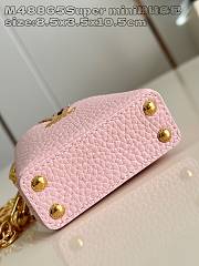 Okify Louis Vuitton Micro Bag Capucines bag in pink 8.5x3.5x10.5cm M48865  - 3