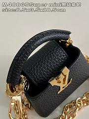 Okify Louis Vuitton Micro Bag Capucines bag in black 8.5x3.5x10.5cm M48865  - 3