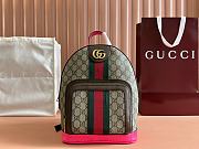 Okify Gucci Ophidia Small Backpack In Pink Fuchsia 22x29x15cm  - 1