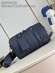 Okify Louis Vuitton City Keepall Bag in dark blue 17 x 13 x 27cm M11602 - 1