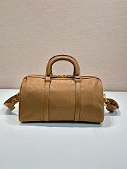 Okify Prada Re-Edition 1978 Re-Nylon and Saffiano Bag in brown 17x16x31cm - 3