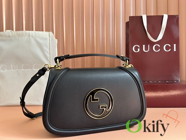 Okify Gucci Blondie medium shoulder bag in black 32x17x10cm  - 1