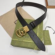 Okify Gucci double-sided lychee leather 37mm belt - 4