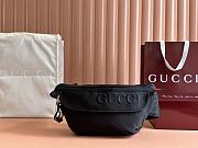 Okify Gucci Small Black nylon belt bag with logo 32x17x5cm - 1