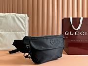 Okify Gucci Small Black nylon belt bag with logo 32x17x5cm - 5