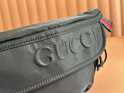 Okify Gucci Small Black nylon belt bag with logo 32x17x5cm - 2