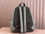 Okify Gucci large backpack in beige and ebony GG canvas for men 48x45x21cm - 4