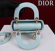 Okify Dior Lady three-grid in light blue 17x15x7cm - 3