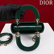 Okify Dior Lady three-grid in dark green 17x15x7cm - 5