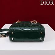 Okify Dior Lady three-grid in dark green 17x15x7cm - 3