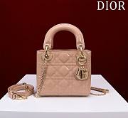 Okify Dior Lady three-grid in beige 17x15x7cm - 1