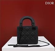 Okify Dior Lady three-grid in full of black frosting 17x15x7cm - 1