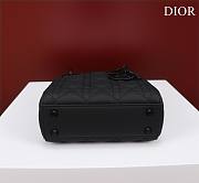 Okify Dior Lady three-grid in full of black frosting 17x15x7cm - 4