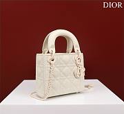 Okify Dior Lady three-grid in white frosting 17x15x7cm - 3