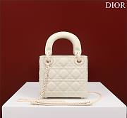 Okify Dior Lady three-grid in white frosting 17x15x7cm - 4