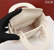 Okify Dior Lady three-grid in white frosting 17x15x7cm - 2