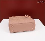 Okify Dior Lady three-grid in pink frosting 17x15x7cm - 4