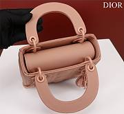 Okify Dior Lady three-grid in pink frosting 17x15x7cm - 2