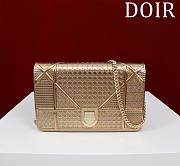 Okify Dior Gold Diorama Wallet on Chain 19x4.5x12.5cm  - 1