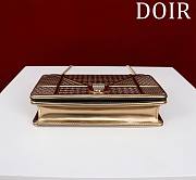 Okify Dior Gold Diorama Wallet on Chain 19x4.5x12.5cm  - 2