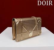 Okify Dior Gold Diorama Wallet on Chain 19x4.5x12.5cm  - 3