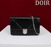 Okify Dior Black Diorama Wallet on Chain 19x4.5x12.5cm  - 1