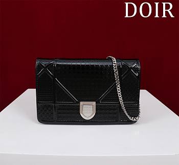 Okify Dior Black Diorama Wallet on Chain 19x4.5x12.5cm 