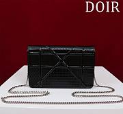 Okify Dior Black Diorama Wallet on Chain 19x4.5x12.5cm  - 2