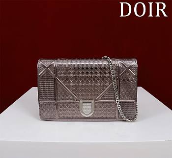 Okify Dior Light Pink Diorama Wallet on Chain 19x4.5x12.5cm 