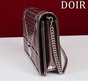 Okify Dior Light Pink Diorama Wallet on Chain 19x4.5x12.5cm  - 3