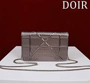 Okify Dior Light Pink Diorama Wallet on Chain 19x4.5x12.5cm  - 2