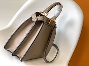 Okify Fendi Medium Peekabo ISeeU Beige Leather Bag 33.5x13x25.5cm - 3