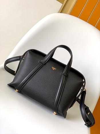 Okify Fendi Medium Boston Bag in black 27.5x17.5x25.5cm